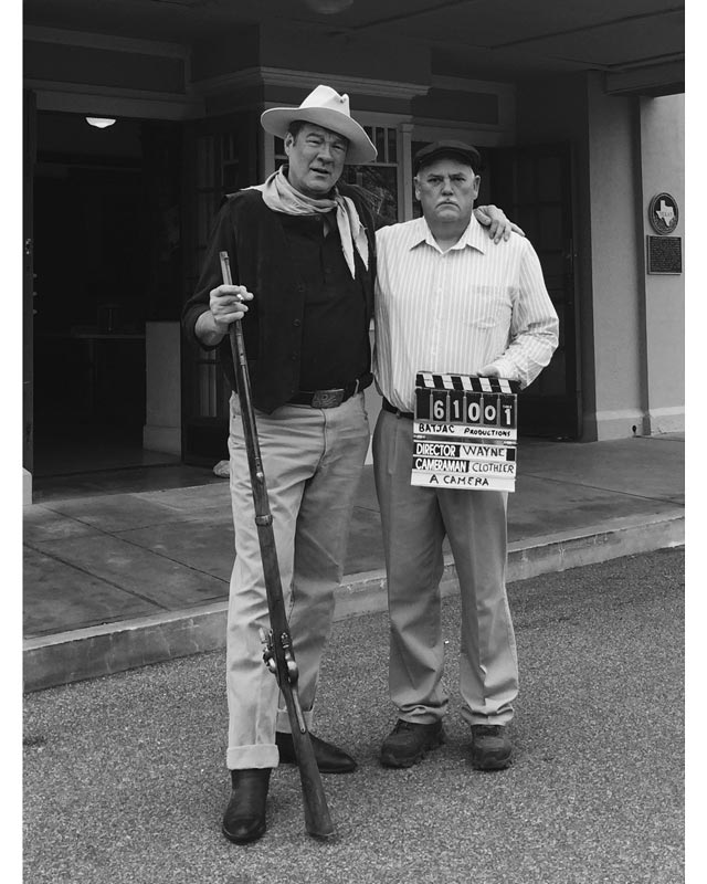 Jake Thorne as John Wayn with Director Tom Ford